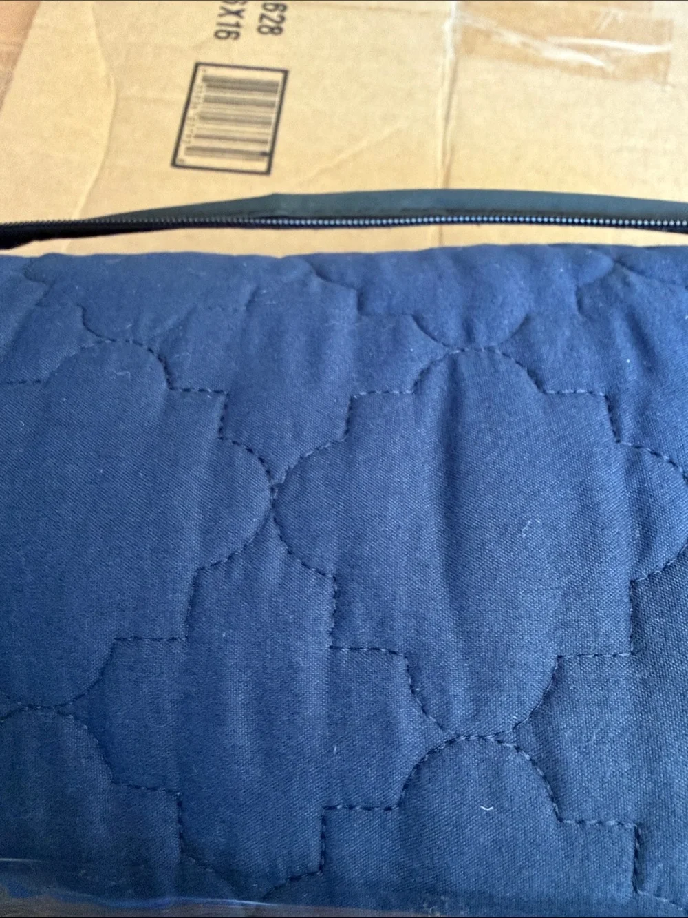 Bella Russo Navy Reversible Coverlet Set - Queen